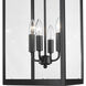 Barkeley 4 Light 30 inch Powder Coated Black Outdoor Wall Sconce